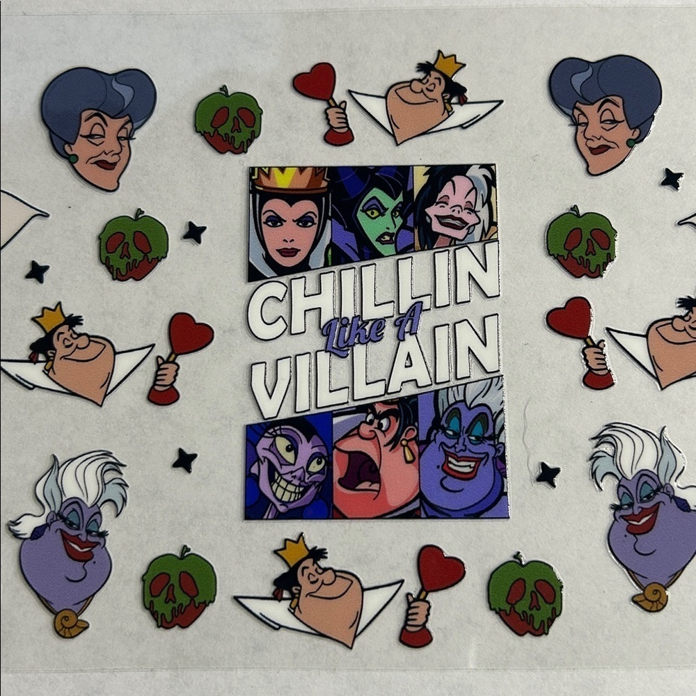 Chillin’ Like A Villain Cup Decal 250